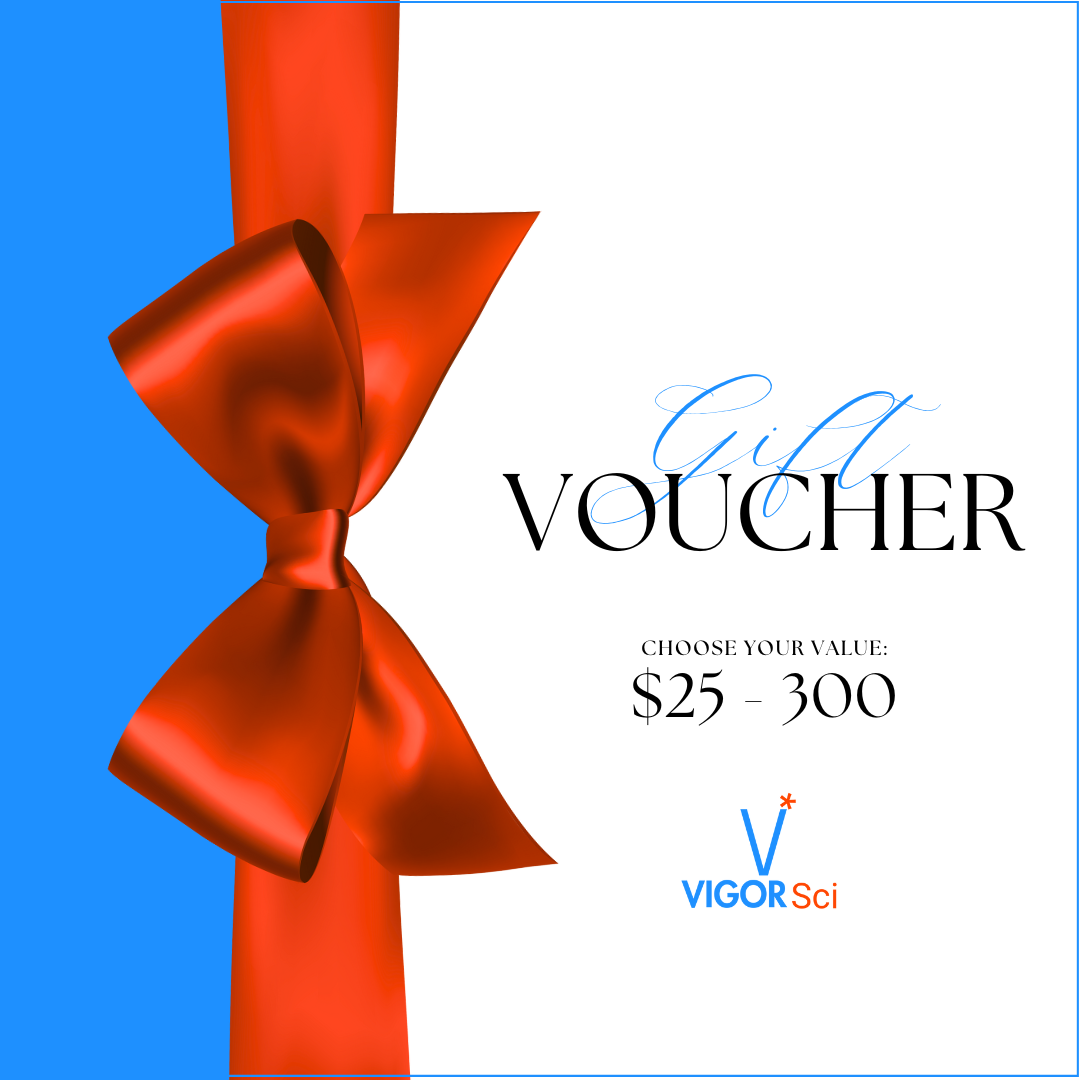 Gift the Power of Peak Performance Unlock boundless vitality with a Vigor Sciences Gift Card! Perfect for the biohacker, athlete, or wellness enthusiast in your life, this digital gift card grants instant access to our premium collection of research-grade peptides and cutting-edge solutions. From BPC-157 for rapid recovery to innovative formulas for longevity and optimization, empower them to restore vigor on their terms. Delivered straight to their inbox, it's the ultimate way to fuel their journey toward 