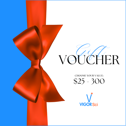 Gift the Power of Peak Performance Unlock boundless vitality with a Vigor Sciences Gift Card! Perfect for the biohacker, athlete, or wellness enthusiast in your life, this digital gift card grants instant access to our premium collection of research-grade peptides and cutting-edge solutions. From BPC-157 for rapid recovery to innovative formulas for longevity and optimization, empower them to restore vigor on their terms. Delivered straight to their inbox, it's the ultimate way to fuel their journey toward 