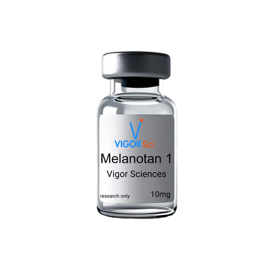 Melanotan 1 (MT1) (also known as Afamelanotide) is a synthetic peptide that mimics α-MSH a naturally occurring hormone that stimulates melanin production in the skin. It's used to darken skin pigmentation and has photoprotective effects (helps protect against UV damage). Melanotan 1 is known to:

Bind to melanocortin 1 receptors (MC1R) in skin cells
Stimulate the production of eumelanin (the darker, UV-protective form of melanin)
Lead to a gradual, natural-looking tan without the need for heavy sun exposure