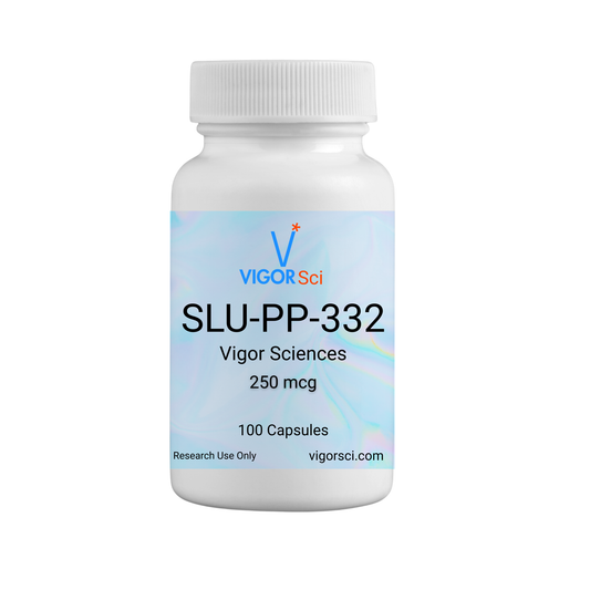 SLU-PP-332 is "Slu" has become rapidly known within the industry to be a mild thermogenic that actively burns fat and increases energy, without raising heart rate, internal temperature or blood pressure.

SLU-PP-332 is a cutting-edge experimental compound being studied as a REV-ERBα/β agonist — a type of molecule that interacts with circadian rhythm-regulating nuclear receptors. It’s part of a new class of metabolic and longevity-targeting agents that aim to optimize the body's internal clock, improve metab